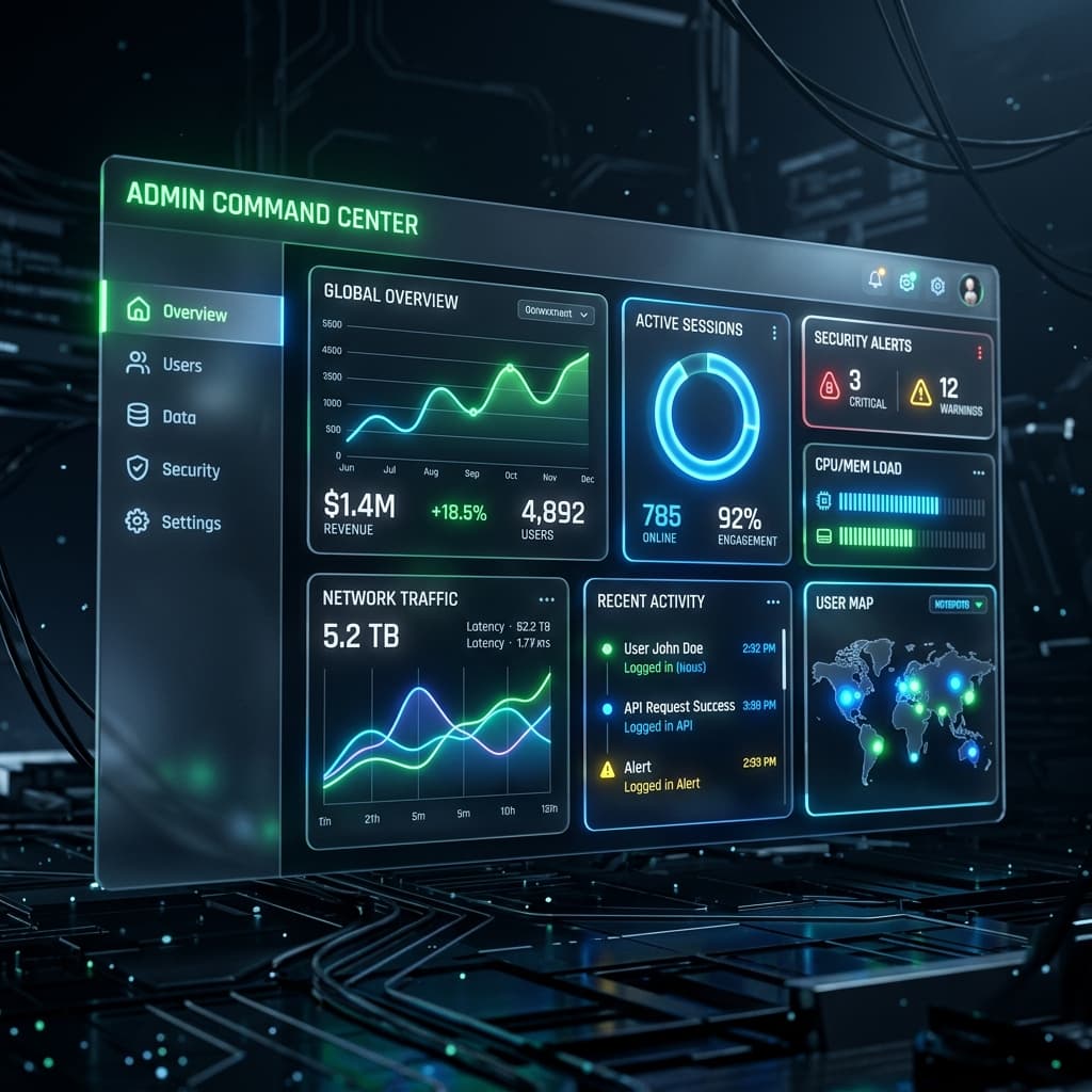 Admin Dashboard Pro UI