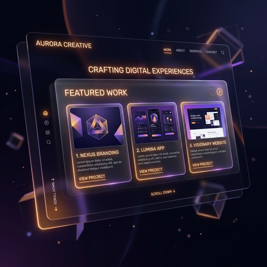 Portfolio Dark Mode Template