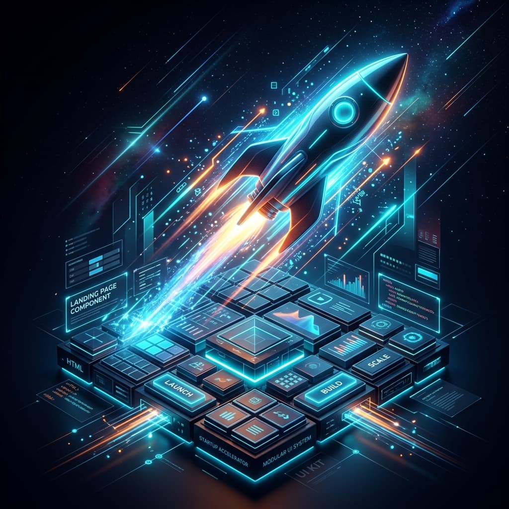 Startup Landing Page Component